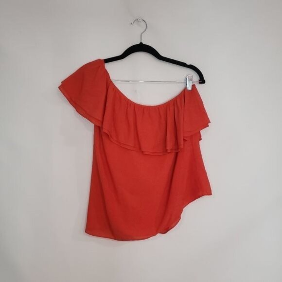 Rebecca Taylor ONE-SHOULDER‎ SILK TOP Size Small - Picture 1 of 7